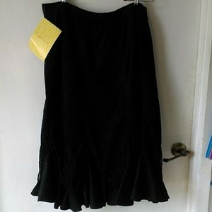 Make Offer! Flared Lacy Skirt 2X
